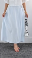 دامن پارچه مورگان ابی اسمانی