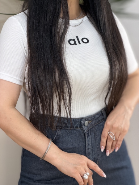 کراپ آستین کوتاه alo