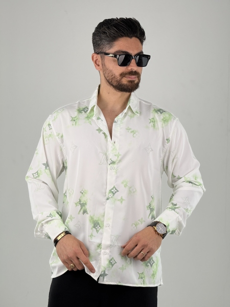 پیراهن LV سفید سبز