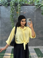 شومیز گره ای پاستیلی