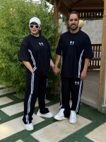 ست تیشرت و شلوار بگ Under رنگ مشکی
