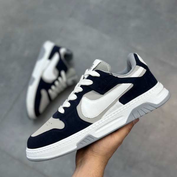 کتانی سایز بزرگ NIKE طوسی سرمه ای