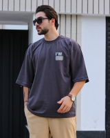 تیشرت IM OK طوسی