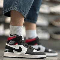 کتانی ساقدار NIKE JORDAN سفید مشکی قرمز