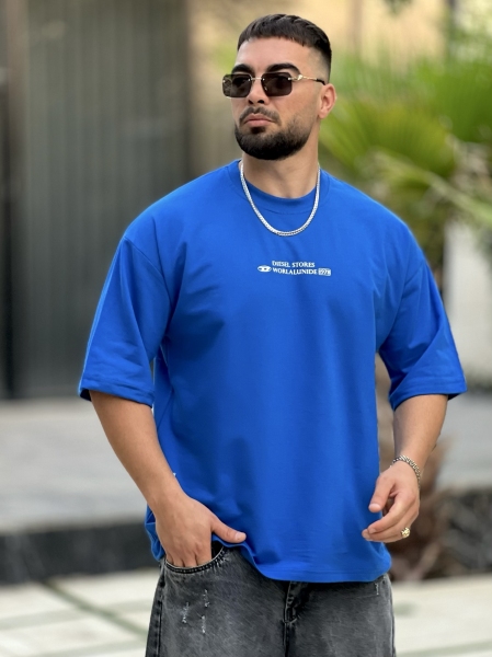تیشرت 2نخ Diesel آبی