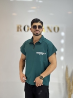 تیشرت وست نیم زیپ Es سبز کله غازی