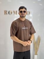 تیشرت دونخ گلدوزی Cape قهوه ای