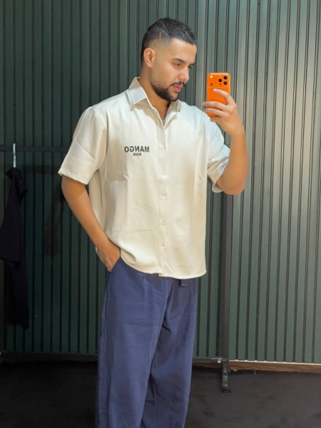 پیراهن مازراتی استین کوتاه mango man
