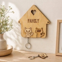 جاکلیدی دیواری مدل family