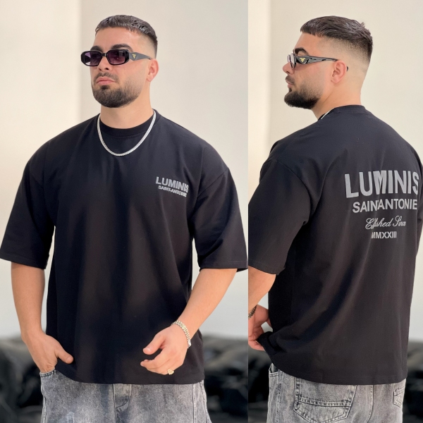 تیشرت 2نخ Lumin مشکی