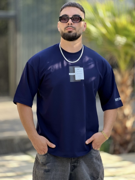 تیشرت 2نخ Nike سرمه ای