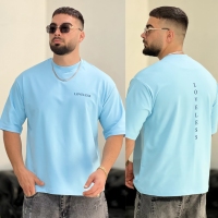 تیشرت 2نخ Love آسمانی
