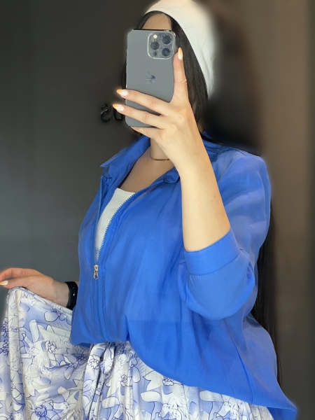 شومیز پری شیشه ای با تاپ