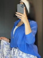 شومیز پری شیشه ای با تاپ