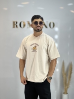 تیشرت دونخ گلدوزی Mount کرمی