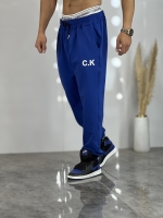 شلوار اسلش جاگر کمردوبل Ck آبی