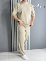 ست تیشرت و شلوار کرم