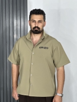 پیراهن باکسی مازراتی مردانه سبز
