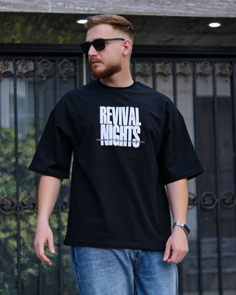 تیشرت آستین کوتاه REVIVAL مشکی