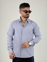 پیراهن آستین بلند دوشین طوسی روشن