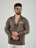پیراهن مازراتی چاپی موکا