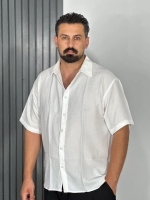 پیراهن لش باکسی مردانه سفید