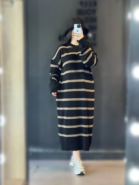 کفتان راه راه یقه گرد