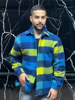 پیراهن پشمی سبز ابی