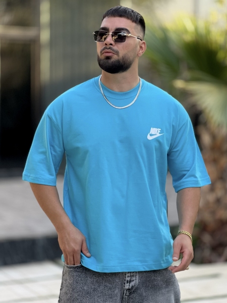تیشرت 2نخ Nike آبی