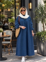پیراهن جین سینه چین