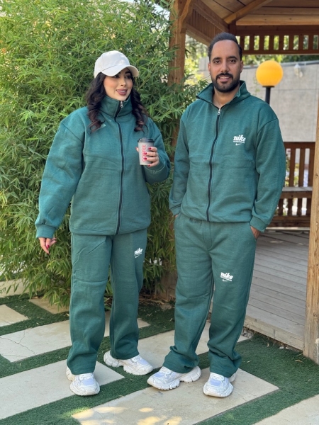 ست سوییشرت و شلوار بگ نایک رنگ سبز