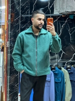 جکت فوتر زیپی سبز