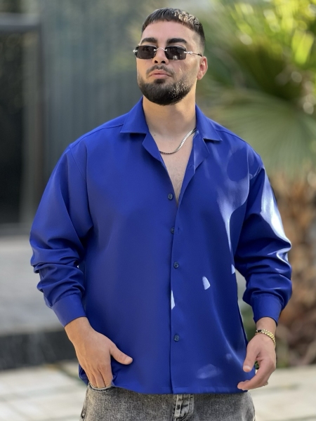 پیراهن مازراتی ZARA آبی کاربنی