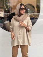 مانتو قواره دار جلو دکمه