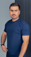 تیشرت بیسکوییتی سرمه ای