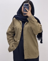 کت کتان 2 جیب بغل هلالzina