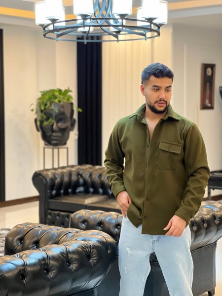 پیراهن پشمی فوتر گرم بالا-پک4تایی