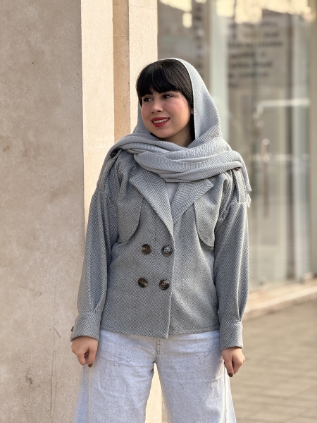 کت جناقی لمه جلیقه دار