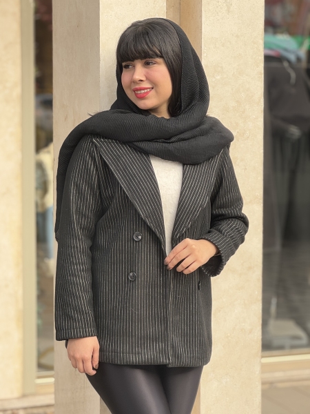 کت فوتر کجراه یقه انگلیسی