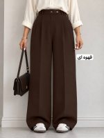 شلوار بگ کرپ بغل دکمه