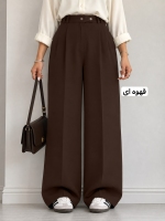 شلوار بگ کرپ بغل دکمه