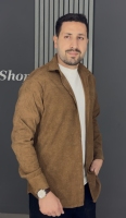 پیراهن مخمل نسکافه ای