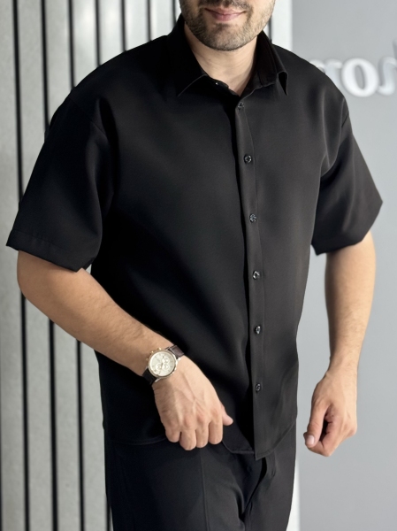 پیراهن مازراتی باکسی مشکی