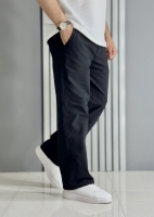 شلوار مردانه بگ کتان نیل مشکی