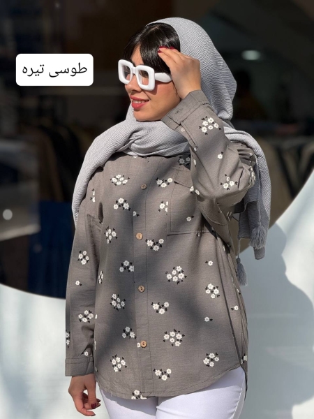 مانتو شومیزی شکوفه دار