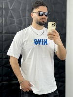 تیشرت نخ 26 KING سفید