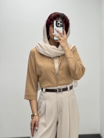 شومیزی اطلس آستین پاکتی