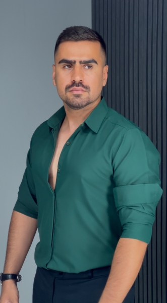 پیراهن دوشین سبز کله غازی