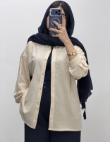 مانتو ایوا دکمه دار بغل چاک