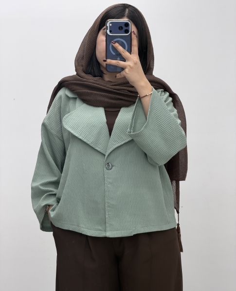 کت کوتاه السا تک دکمه